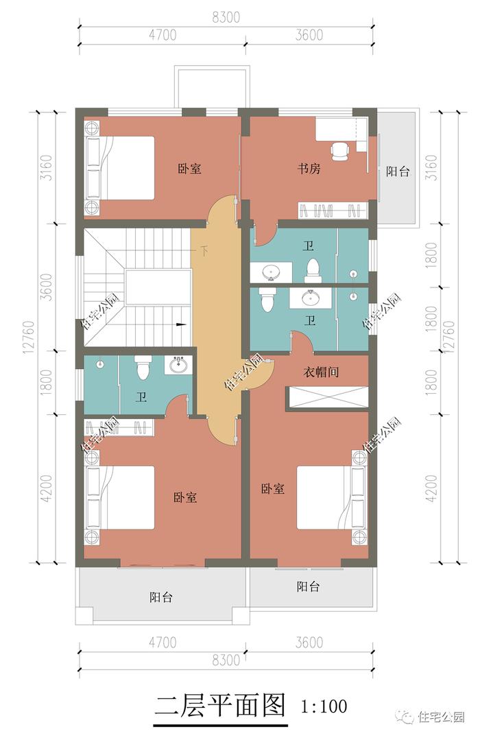 特价图纸丨地下室+多套间，8×12米欧式别墅