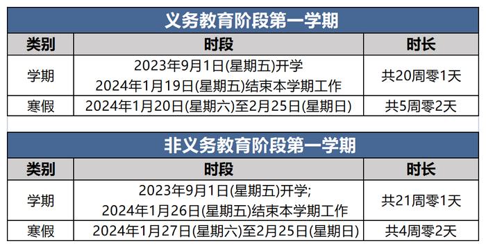 下学年，北京开学、寒暑假时间如何安排？最新校历快收藏