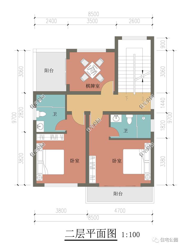 特价图纸丨8×9米占地仅86平，小户型这样设计，人见人爱