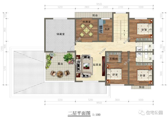 精选图库丨10套带堂屋的农村别墅户型图，外观精美，布局实用