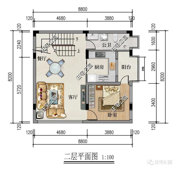 精选图库丨占地面积100平？10套精选户型送上，总有一款适合你