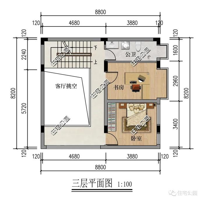 精选图库丨占地面积100平？10套精选户型送上，总有一款适合你