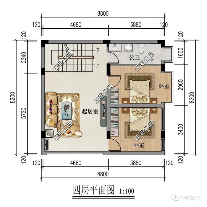 精选图库丨占地面积100平？10套精选户型送上，总有一款适合你