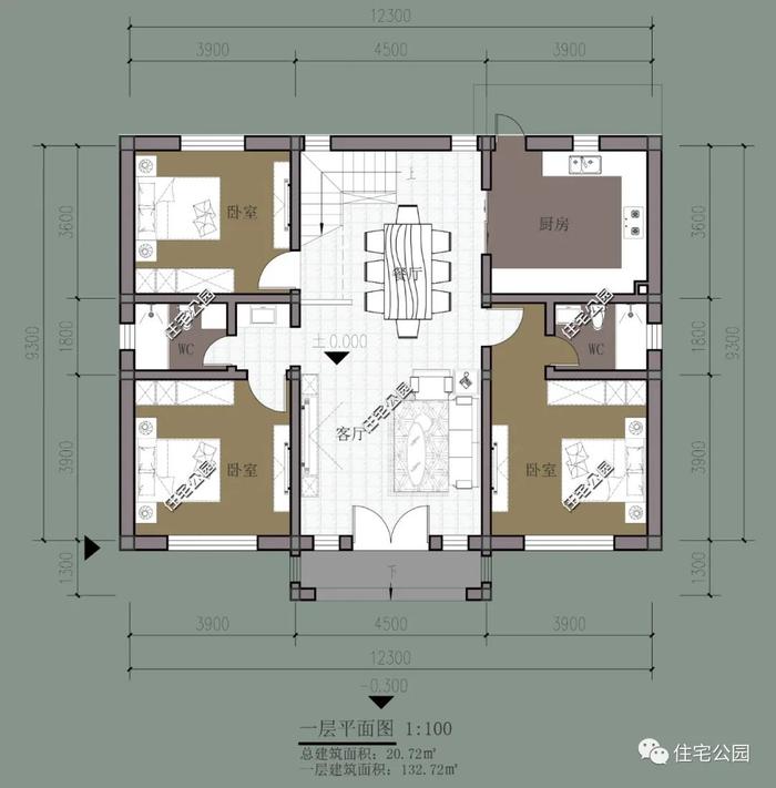 10套农村一层小别墅，父母的养老房就盖这样的丨全套图纸总辑三（392~741）