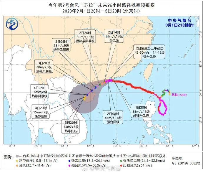 台风“苏拉”最新路径！3日靠近海南近海，并可能长时间在琼岛附近徘徊