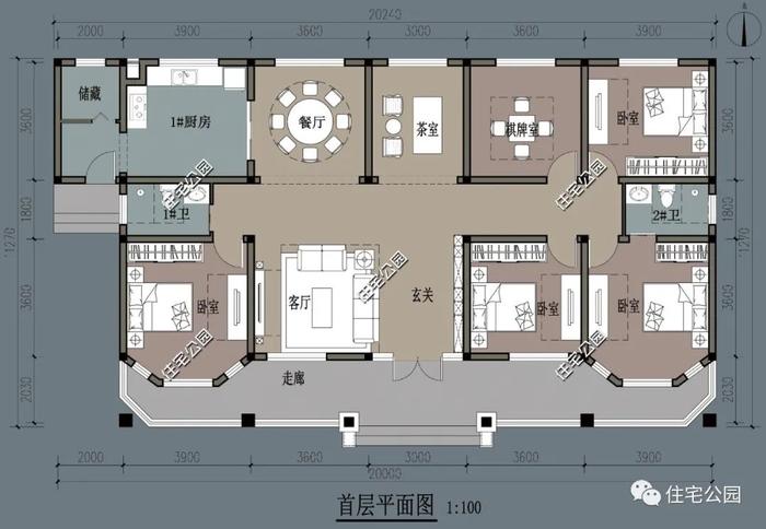 10套一层户型图纸，不仅接地气，而且造价低丨全套图纸总辑六（747~1168）