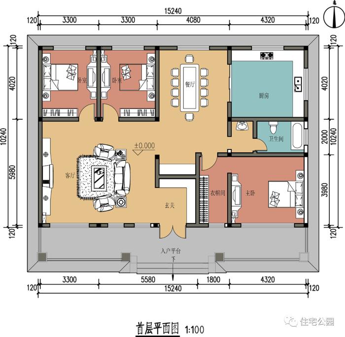 10套一层户型图纸，不仅接地气，而且造价低丨全套图纸总辑六（747~1168）