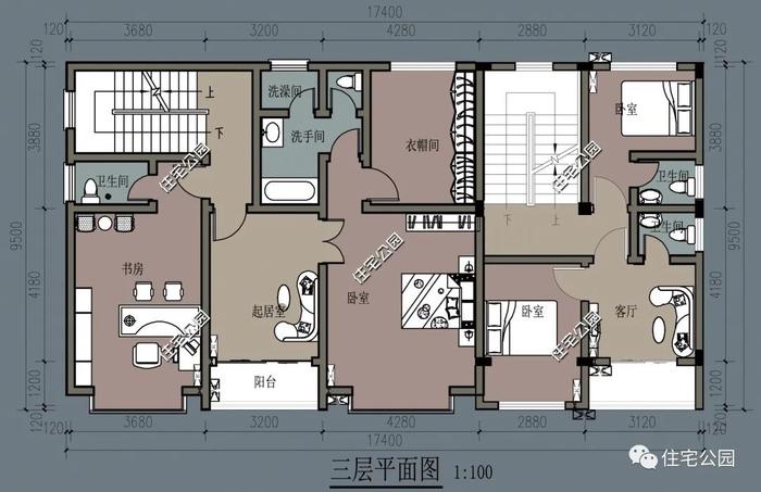 10套3层及以上的豪华别墅户型，适合家中人口较多的朋友修建丨全套图纸总辑七（677~765）