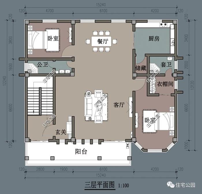 10套3层及以上的豪华别墅户型，适合家中人口较多的朋友修建丨全套图纸总辑七（677~765）