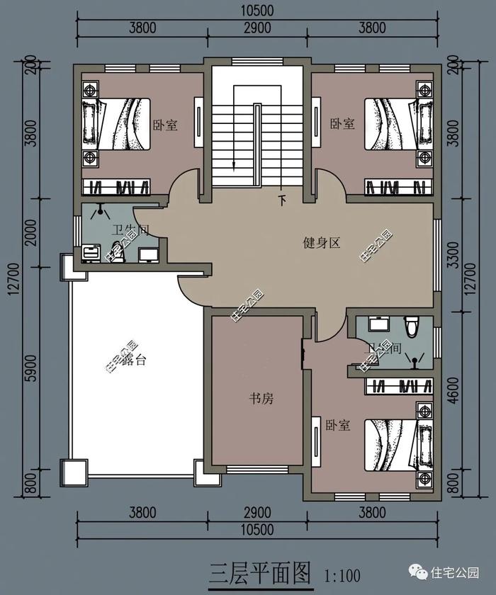 10套3层及以上的豪华别墅户型，适合家中人口较多的朋友修建丨全套图纸总辑七（677~765）