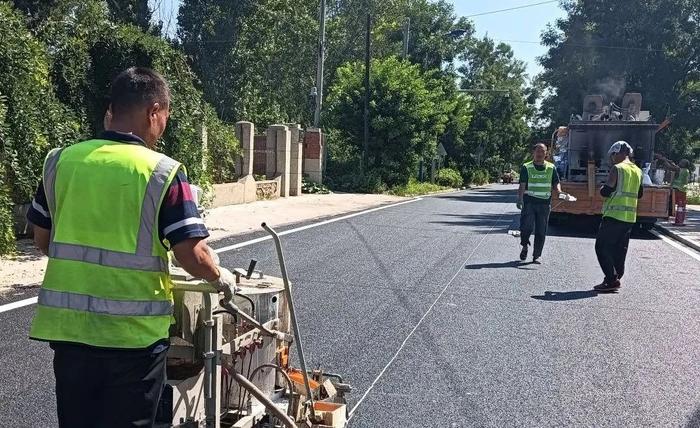 马坊镇公路大修工程开始了！