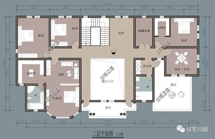 10套二层别墅户型推荐，农村房子就该这么建（460~543）