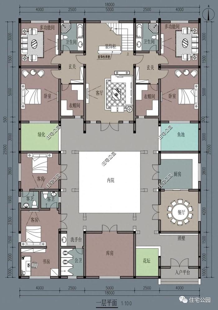 10套二层别墅户型推荐，农村房子就该这么建（460~543）