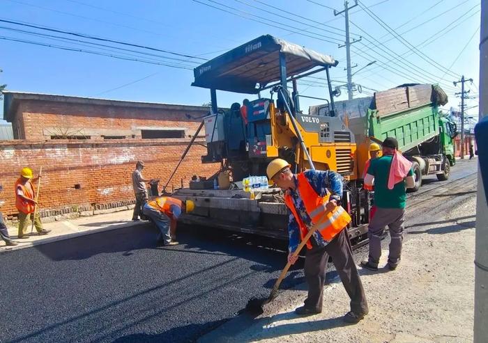 马坊镇公路大修工程开始了！