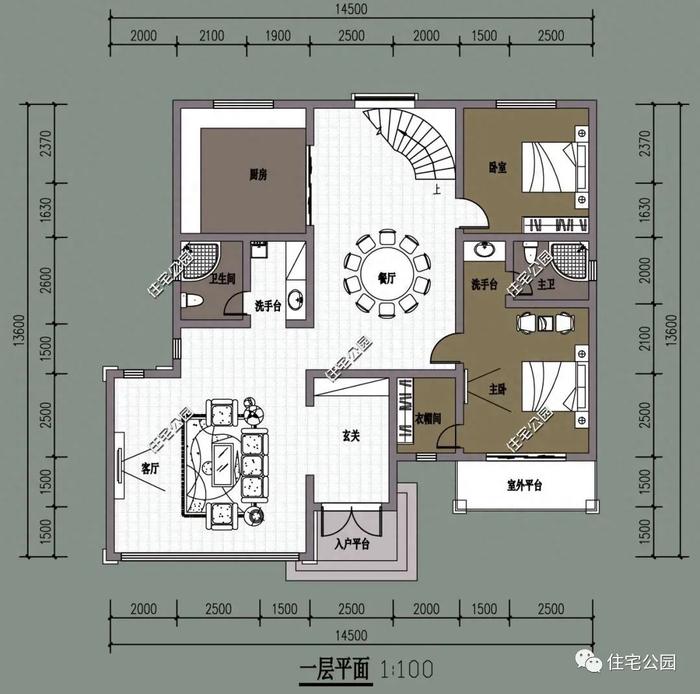 10套二层别墅户型推荐，农村房子就该这么建（460~543）