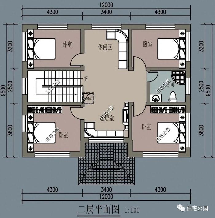 10套二层别墅户型推荐，农村房子就该这么建（460~543）