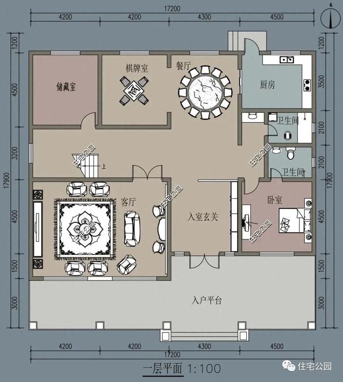 10套二层别墅户型推荐，农村房子就该这么建（460~543）