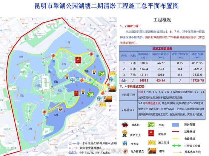 灵动值+1！翠湖公园湖塘清淤二期工程正式启动