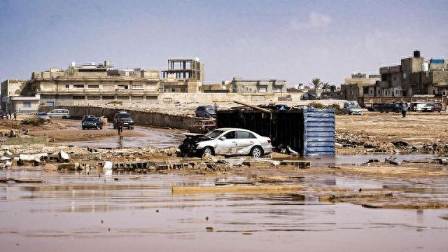 利比亚飓风引发洪灾恐致近万人失踪，伤亡人数持续上升