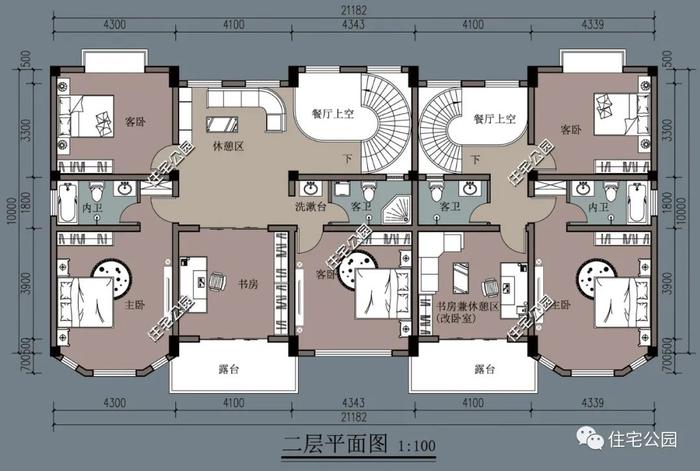 10套二层农村别墅户型，要多实用有多实用，强烈建议收藏（646~748）