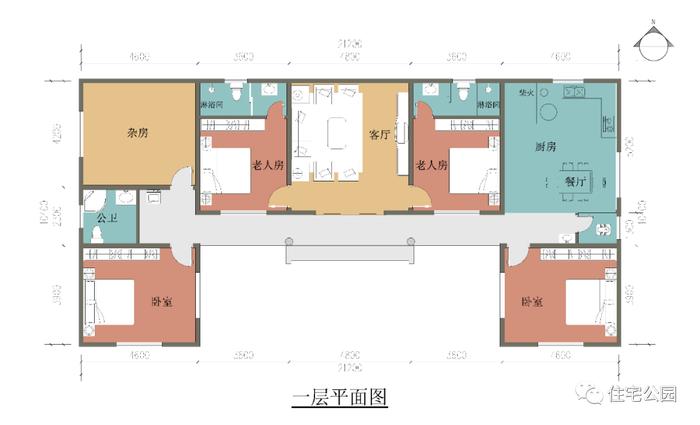 10套一层农村自建房户型图，好看不贵还实用（1392~1486）