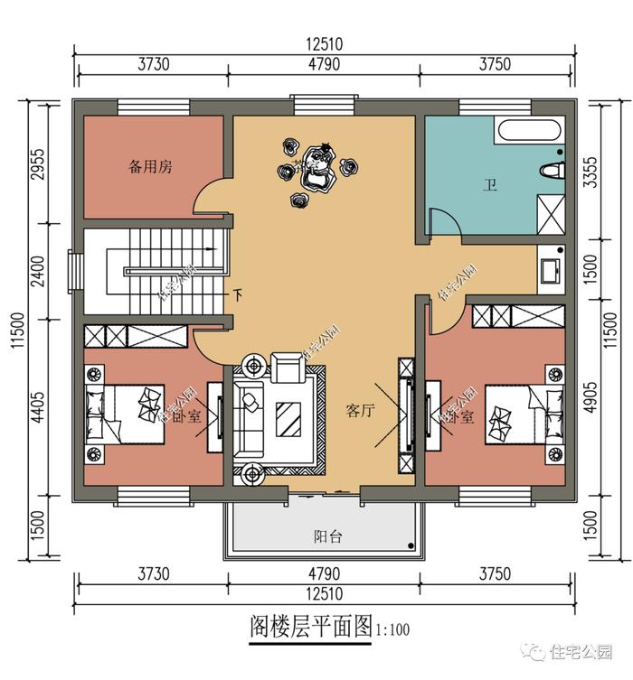 10套一层农村自建房户型图，好看不贵还实用（1392~1486）