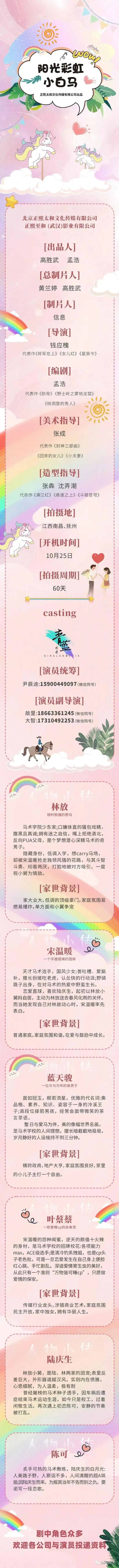 今日组讯｜《阳光彩虹小白马》、保密项目等