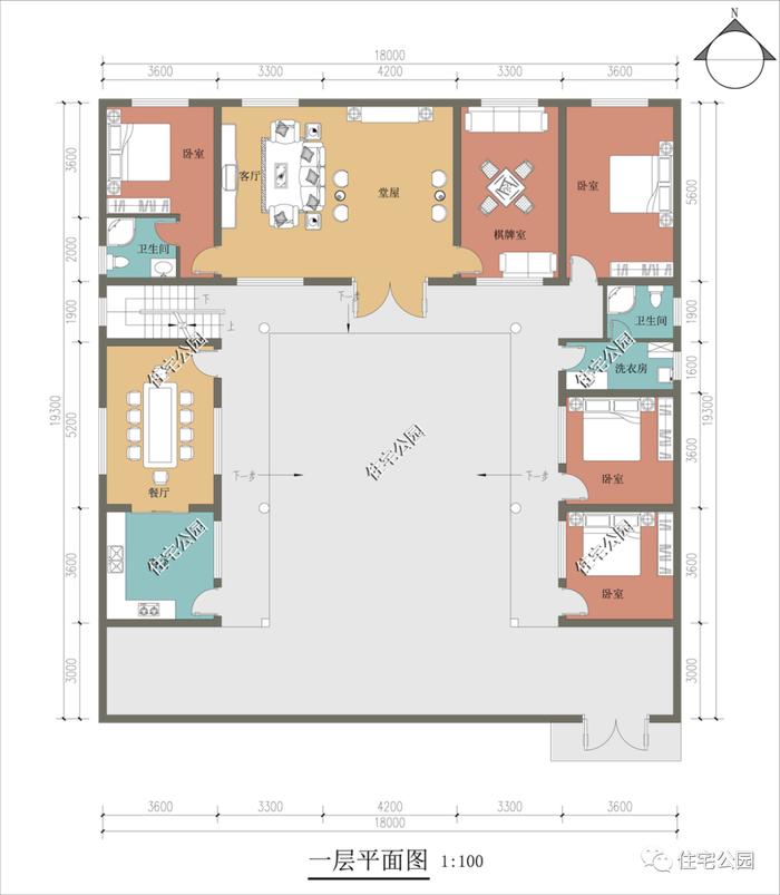 10套农村一层户型合集，自住养老都合适，有庭有院过美好生活（1487~1582）