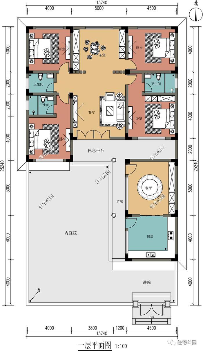 10套农村一层户型合集，自住养老都合适，有庭有院过美好生活（1487~1582）