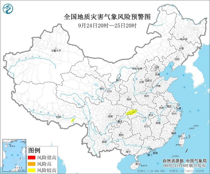 两部门：湖北西部、重庆东北部、西藏东南部等地部分地区发生地质灾害气象风险较高