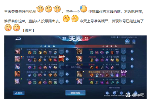 据楼主描述,这位摆烂玩家遭到了踢出对局+扣30分的严格惩罚