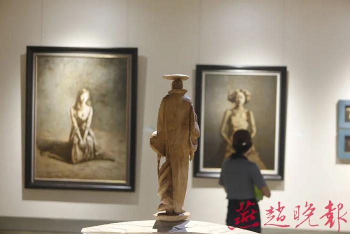 去石博看“天津美术学院五人艺术展”