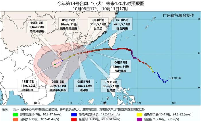 台风“小犬”路径有变、重新升级！未来深圳天气……