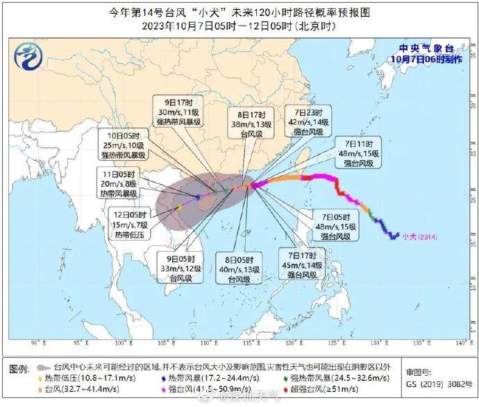 台风“小犬”路径有变、重新升级！未来深圳天气……