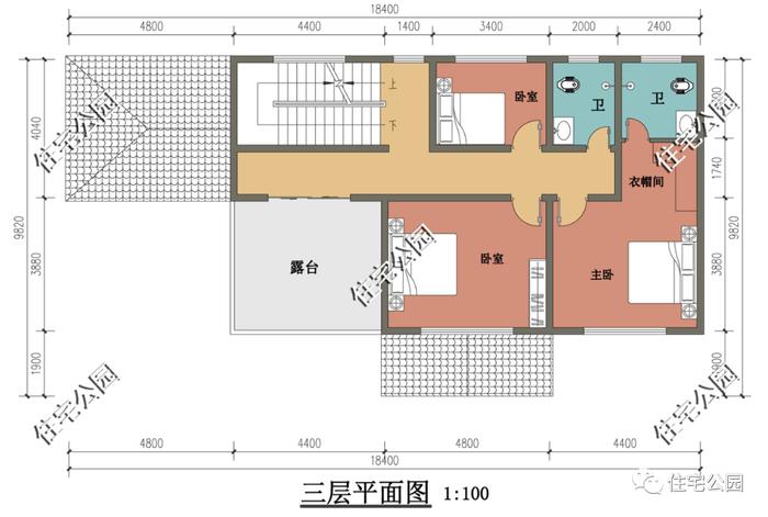 10套精选三、四层农村别墅户型，100分的好设计，回家建房就建这样的（1365~1408）