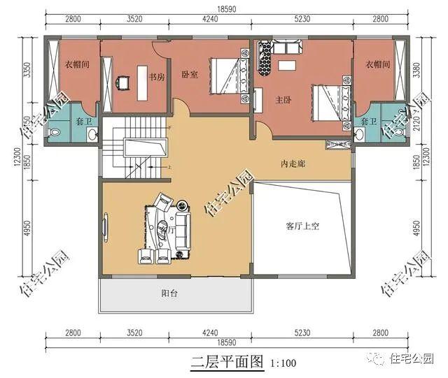 10套精选三、四层农村别墅户型，100分的好设计，回家建房就建这样的（1365~1408）