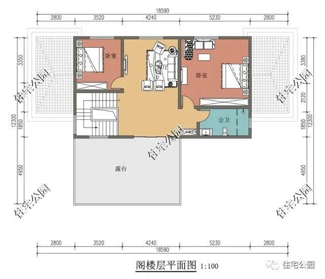 10套精选三、四层农村别墅户型，100分的好设计，回家建房就建这样的（1365~1408）