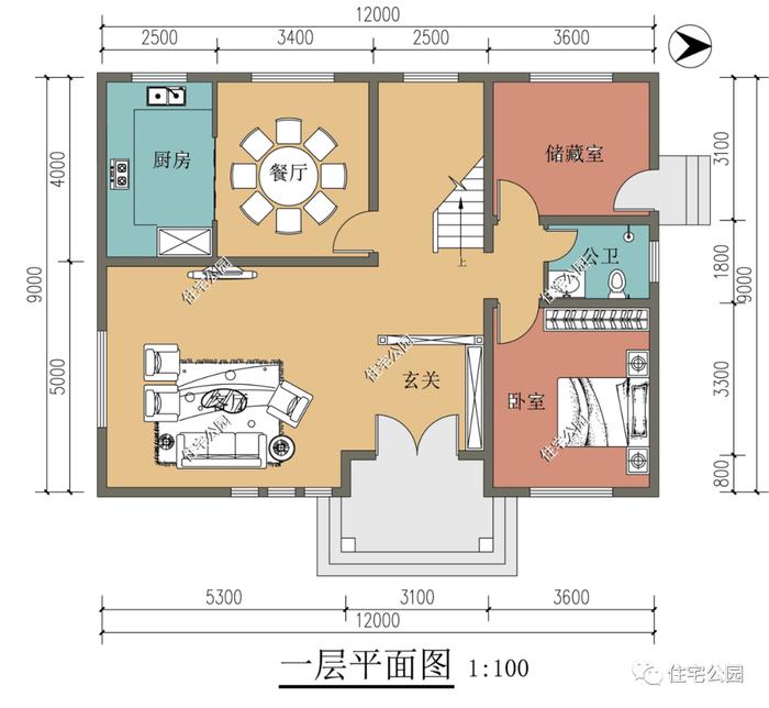 10套精选三、四层农村别墅户型，100分的好设计，回家建房就建这样的（1365~1408）