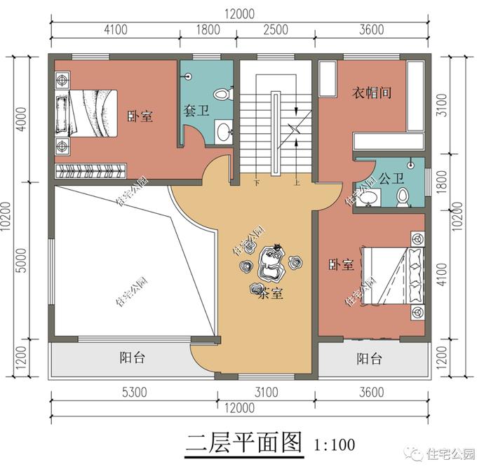 10套精选三、四层农村别墅户型，100分的好设计，回家建房就建这样的（1365~1408）