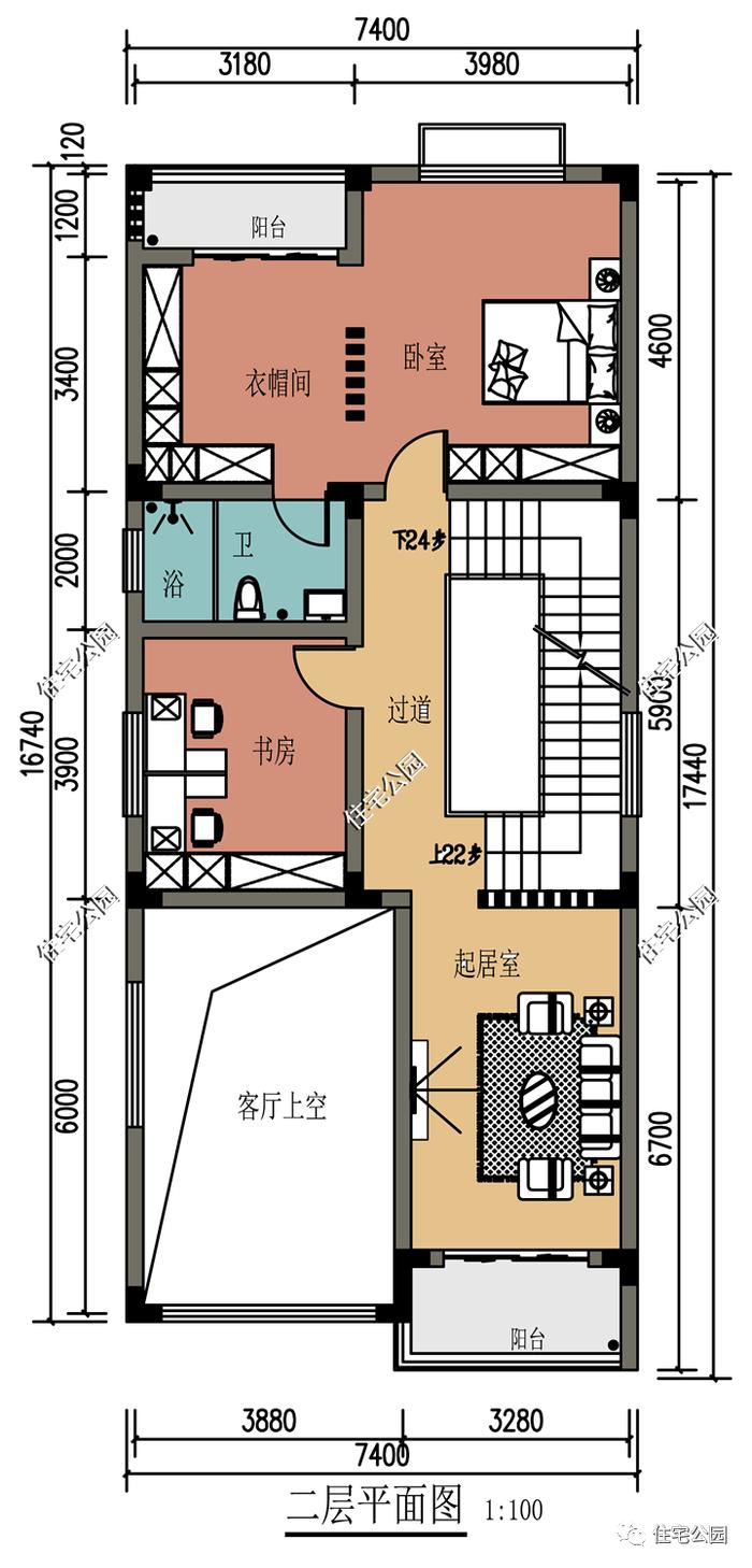 10套精选三、四层农村别墅户型，100分的好设计，回家建房就建这样的（1365~1408）