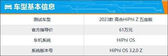 智能车机评测：2023款高合HiPhi Z
