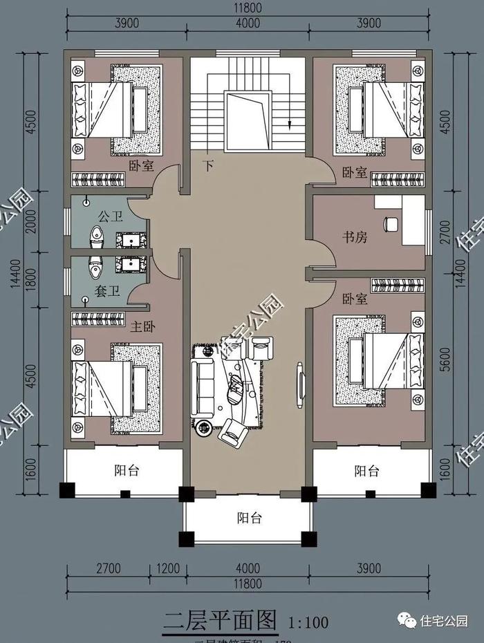 10套精选二层农村别墅图纸，美观实用均满分，家家都能建得起（1090~1184）