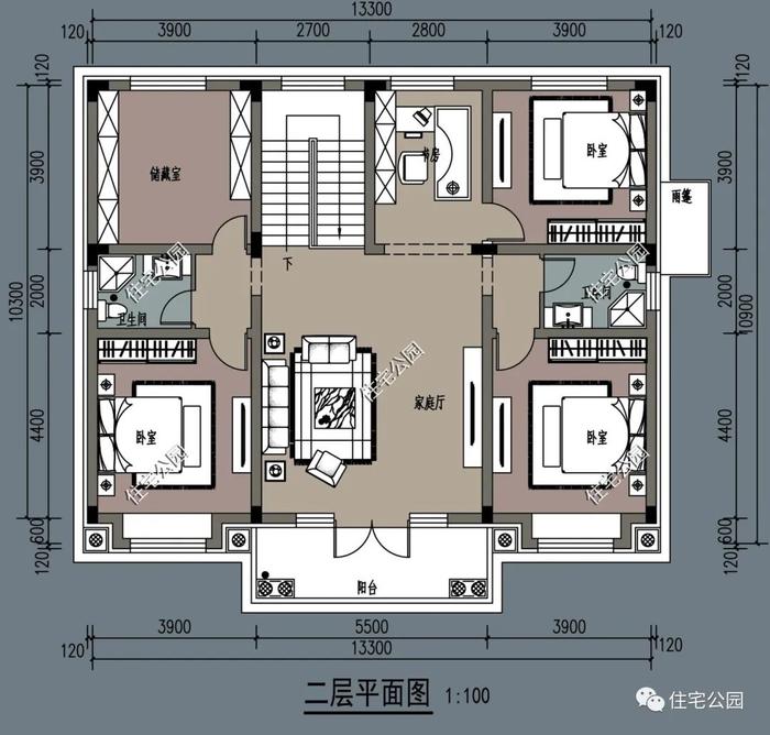 10套精选二层农村别墅图纸，美观实用均满分，家家都能建得起（1090~1184）