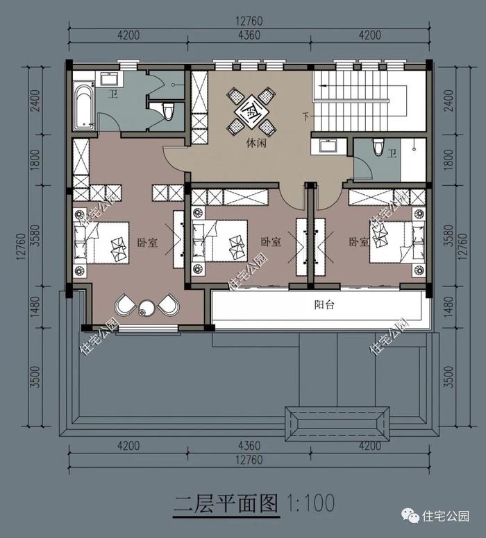 10套精选二层农村别墅图纸，美观实用均满分，家家都能建得起（1090~1184）