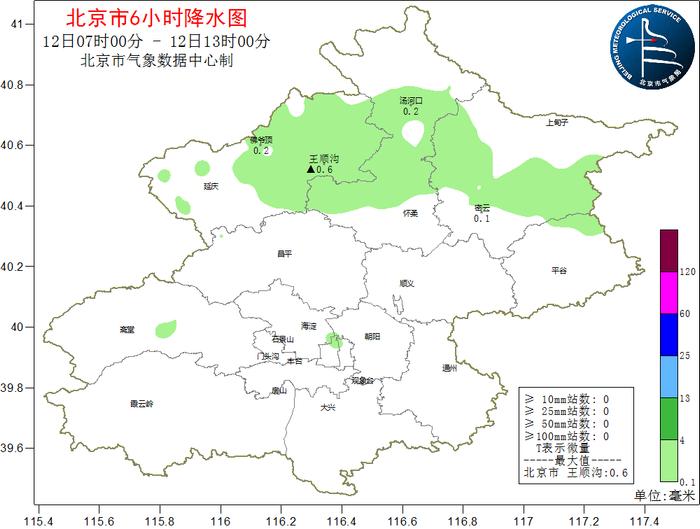 北京的雨去哪了？过去6小时主要下在山区和北部地区