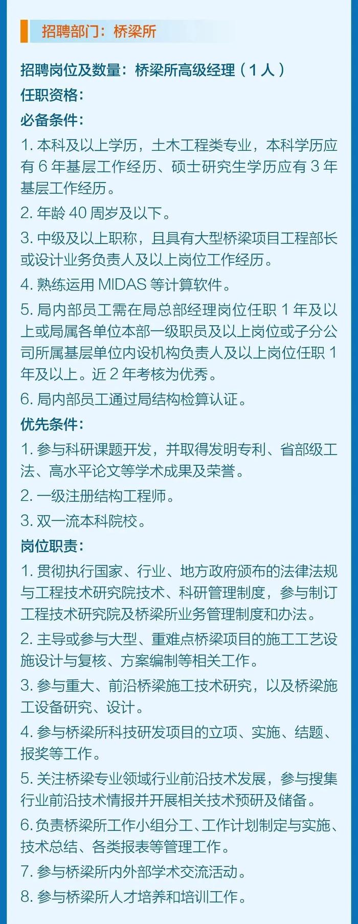 【社招】中铁四局集团工程技术研究院公开招聘人员公告