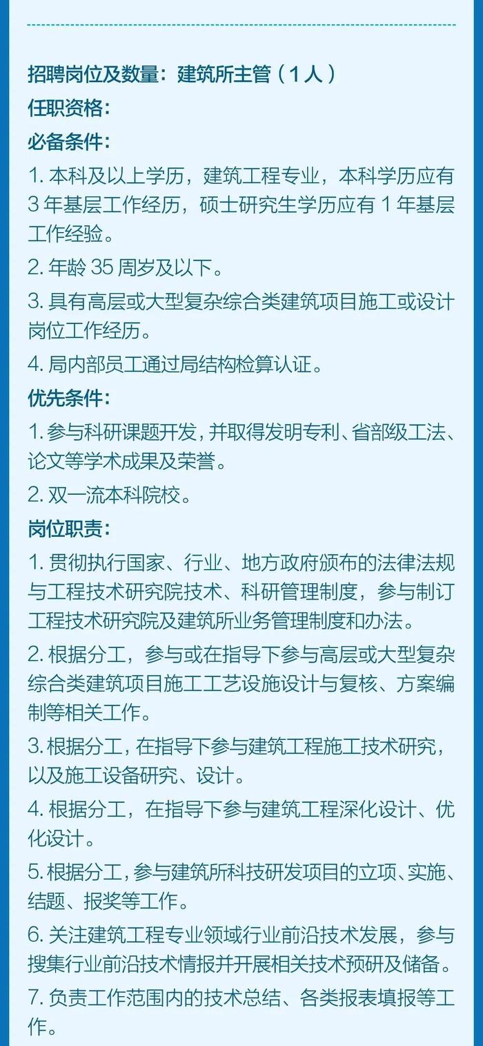 【社招】中铁四局集团工程技术研究院公开招聘人员公告