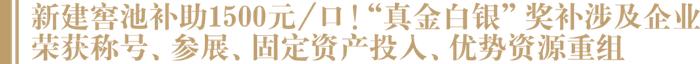 新建窖池补1500元/口、领航企业奖300万！泸州推白酒产业十大奖补措施