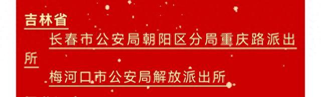 全国第三批拟命名“枫桥式公安派出所”名单公示！吉林公安2个派出所上榜