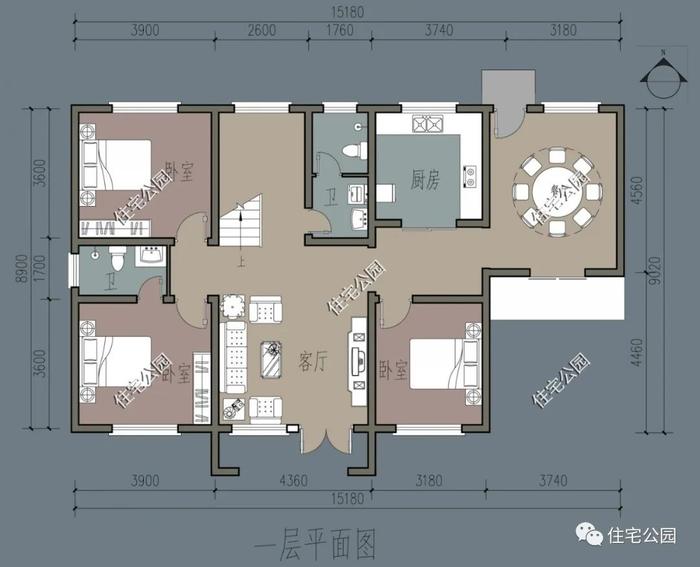 10套农村二层别墅户型，占地不大颜值很高，来年开春就建这样的（1187~1228）